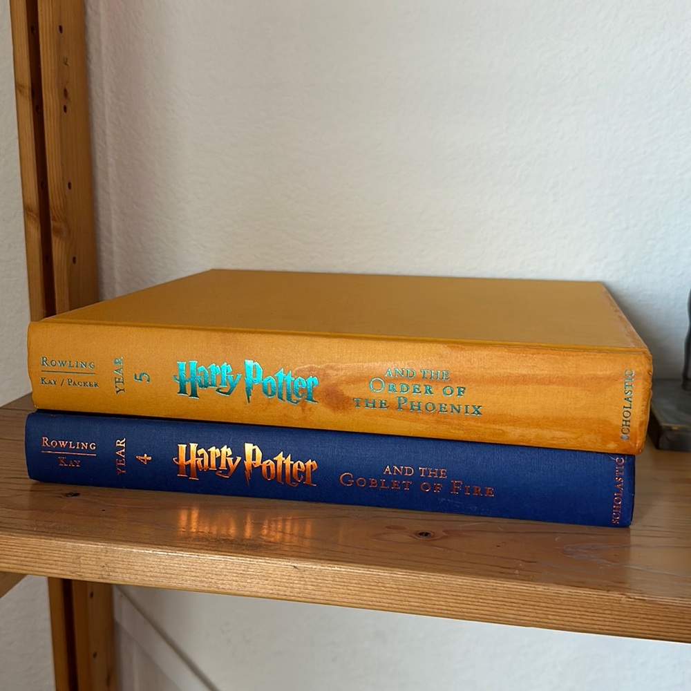 Damaged Illustrated Harry Potter Book 4 & 5